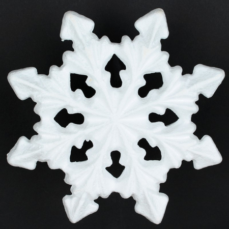 Styrofoam snowflake 21 cm