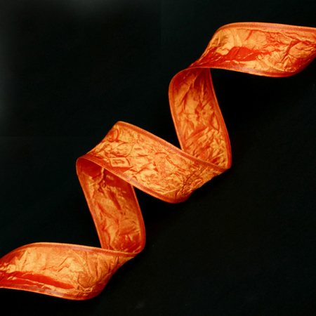 Taffeta ribbon with wire 4 cm/10 yd