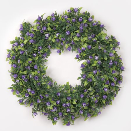 Green wreath with flower bells