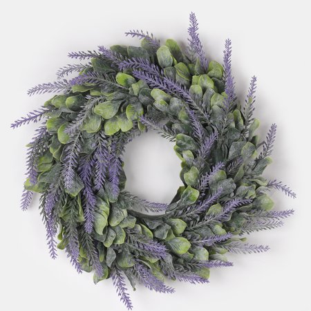Green wreath with lavender 33 cm