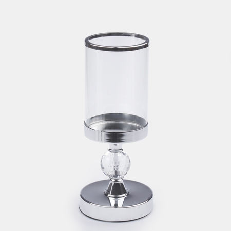 Silver glamour small candleholder