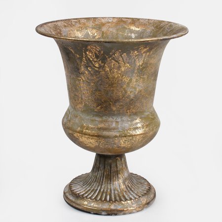 Metal cover, patinated chalice