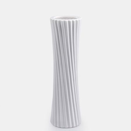 Whiter ceramic elegant curve vase